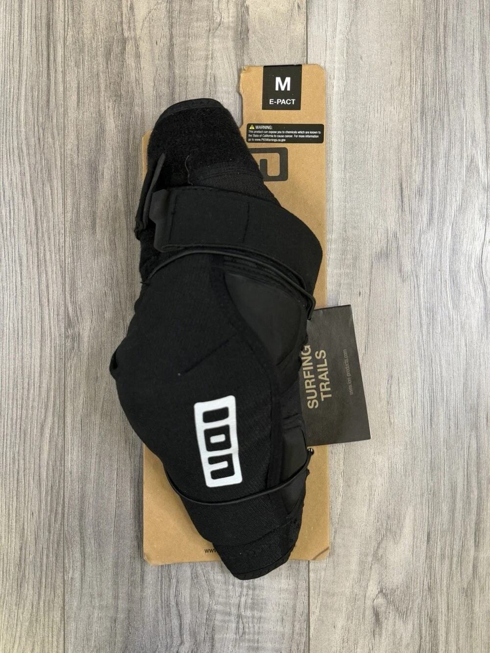 ION E-Pact MTB Mountain Bike Elbow Pads Black Unisex Medium 47800-5901 NEW